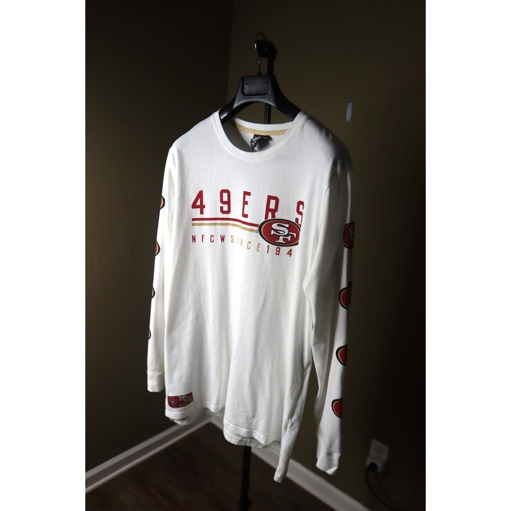 San Francisco 49ers NFL Team Apparel 100% Cotton T Shirt White Mens XL
